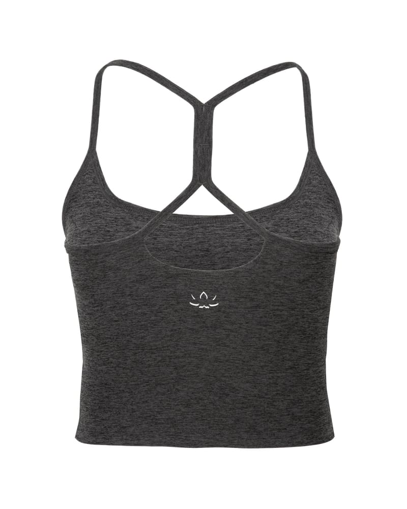 Beyond Yoga Spacedye Slim Racerback Cropped Tank in Midnight Green