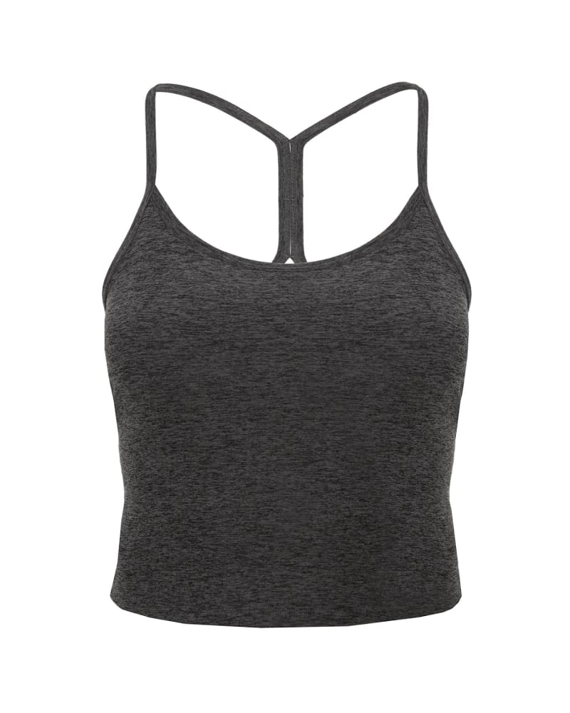 Beyond Yoga Spacedye Slim Racerback Cropped Tank in Midnight Green