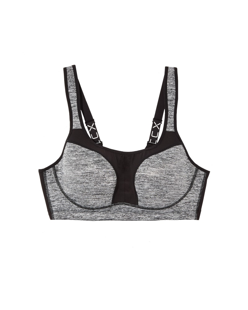 Arno Sports Bra | Charcoal Grey / Black