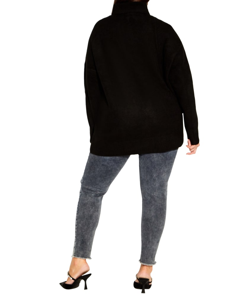 Plus Size Oversized Sweater and Skinny Jeans - Natalie in the City