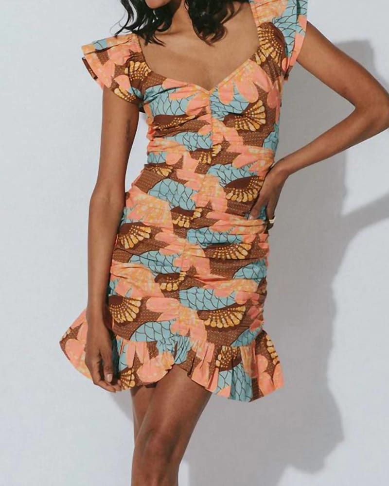 Tiana Mini Dress In Riviera Print | Riviera Print