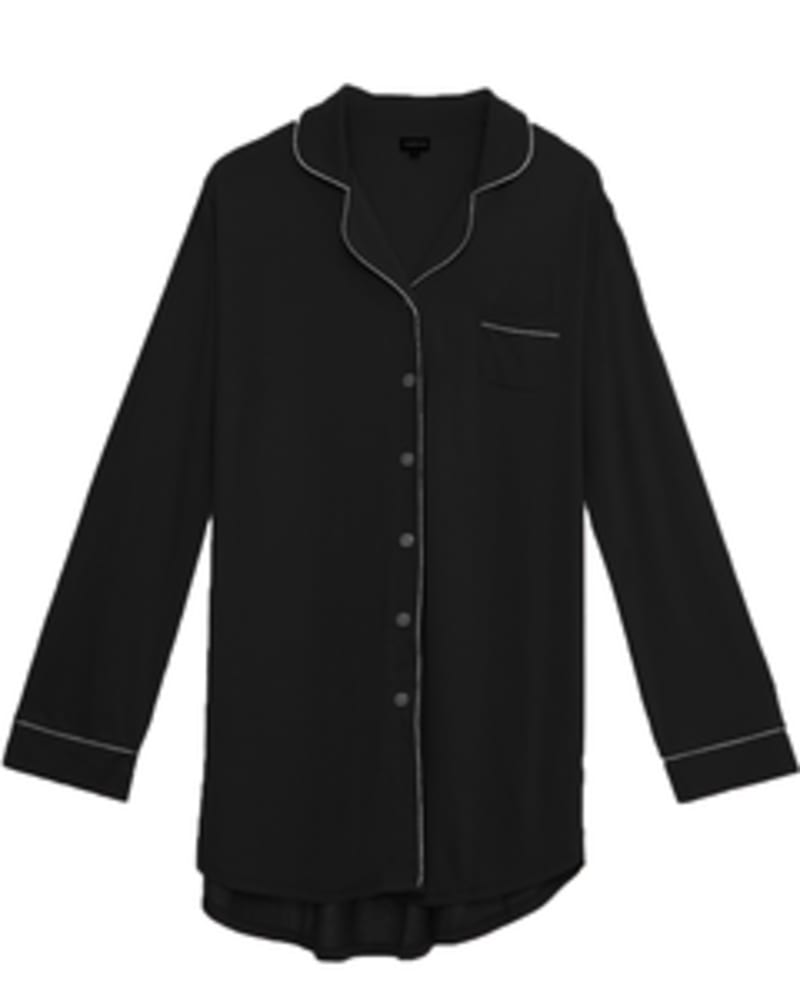 Plus Size Nightshirt Black / Ivory