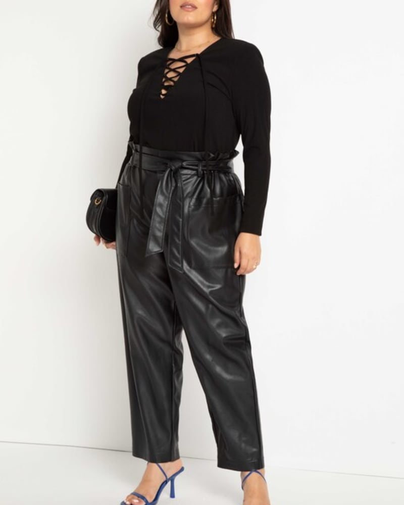 Kate Lace Up Strong Shoulder Top