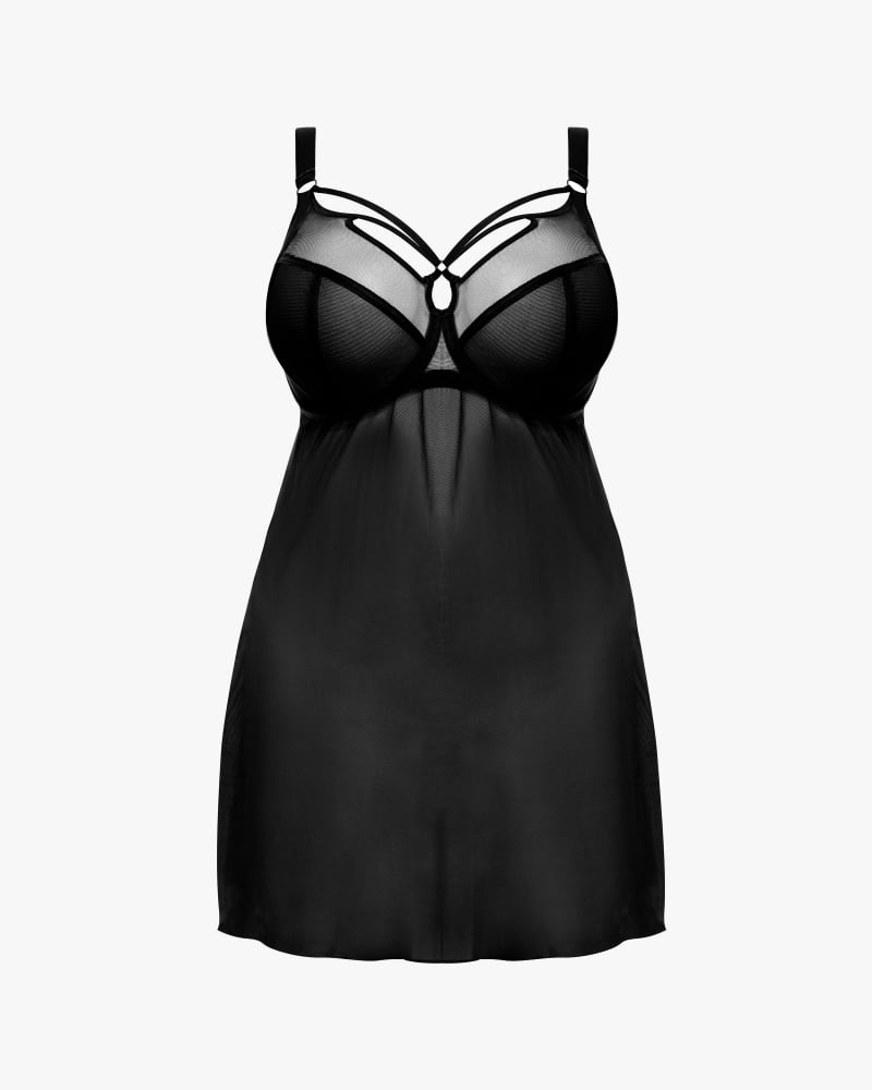 Elomi Women's Plus Size Sachi Underwire Babydoll Chemise, Black, 34G :  : Clothing, Shoes & Accessories