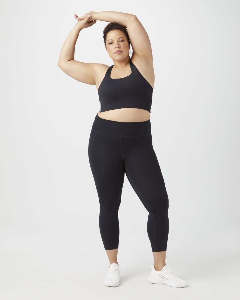 Running Essentials High-Impact Bra (Plus Size) - Night Black | Reebok