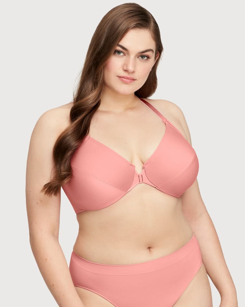 WDIRARA Women's Ruched Underwire Bra Bralettes Comfy Daily Bras Apricot XS  at  Women's Clothing store