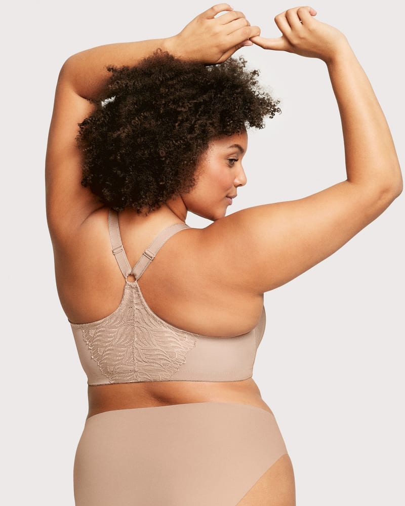 Glamorise Full Figure Plus Size Front-Closure T-Back  