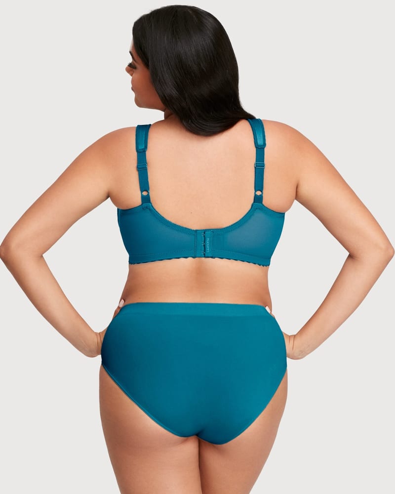 Bra Odlo Padded Seamless Soft 2.0 (Blue wing teal) woman - Alpinstore