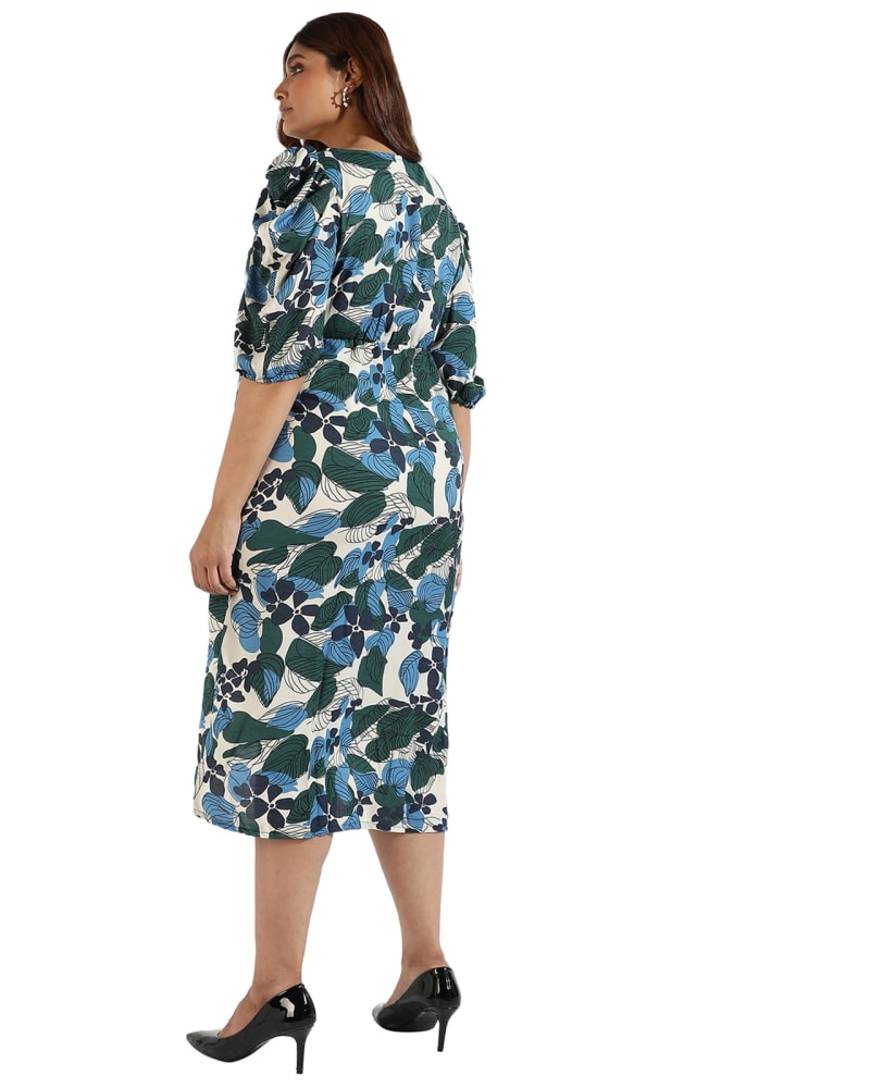 Buy Instafab Plus Women Floral Design, Drawstring Stylish Casual Dresses  online