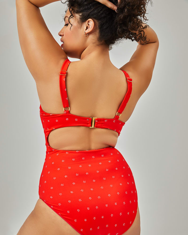 Jacey Plus Size Cutout One-Piece Swimsuit