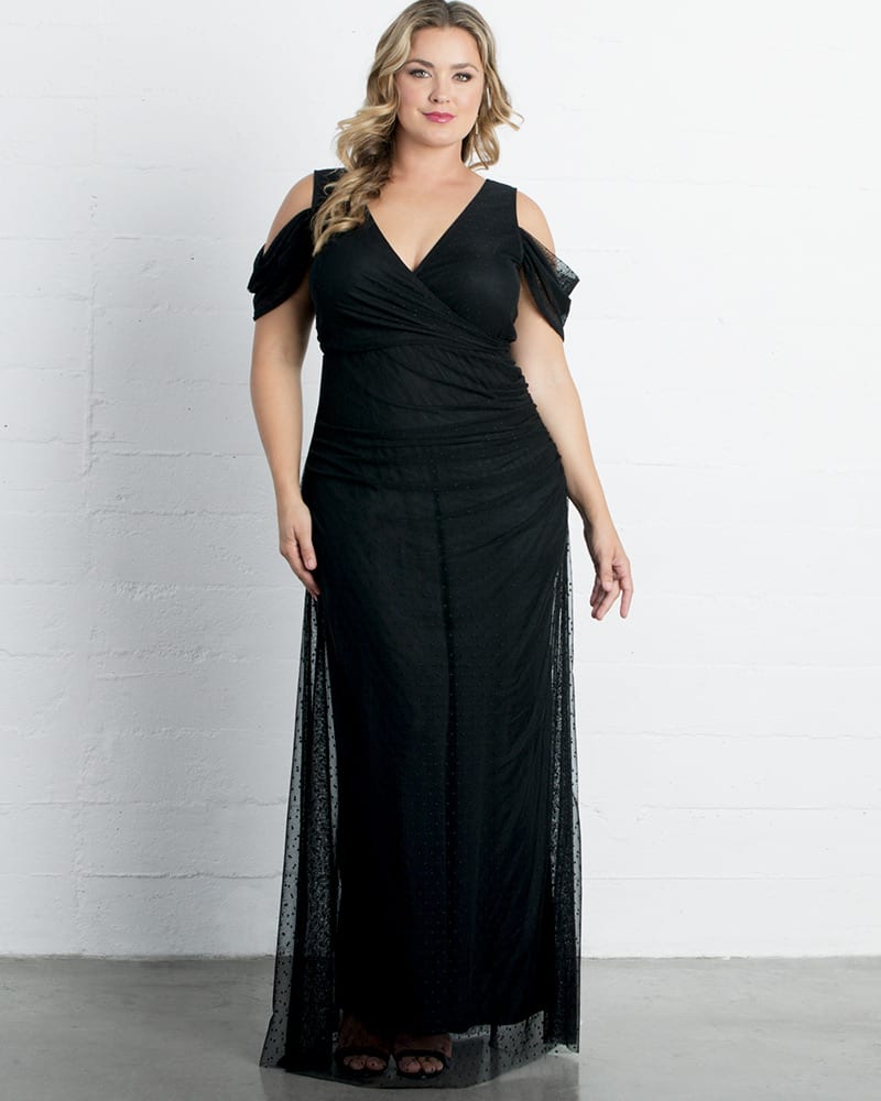 Plus Size Seraphina Mesh Gown | ONYX