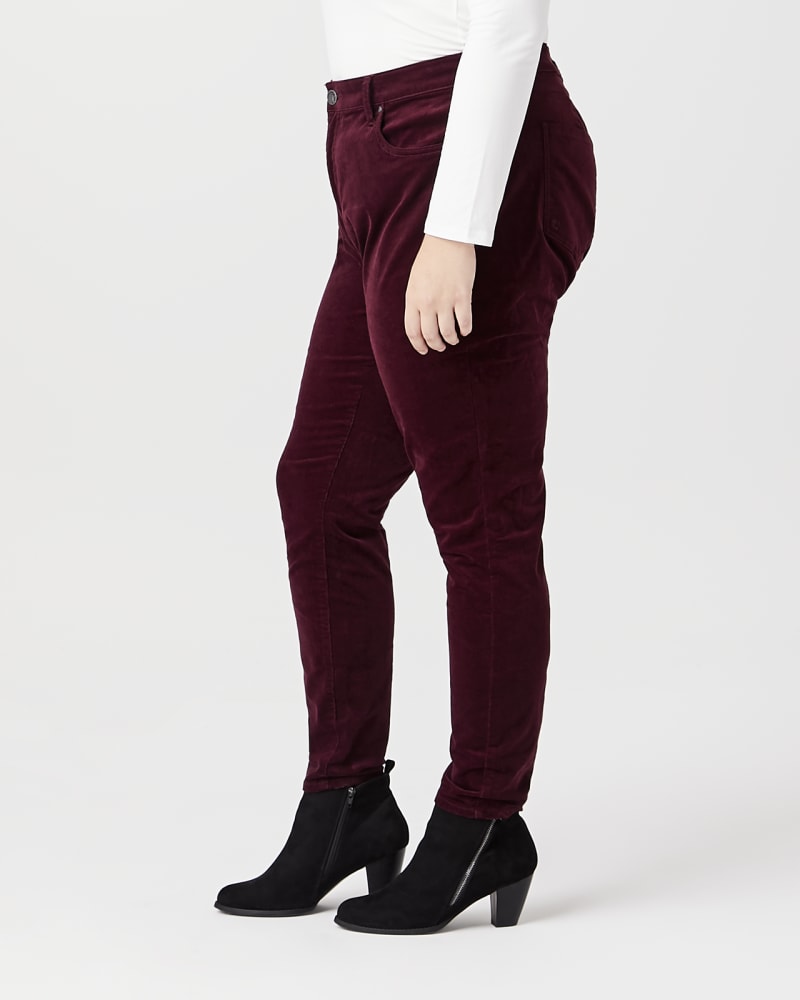 Style & Co Pants Plus Size Button Down Corduroy Dark Auburn #6