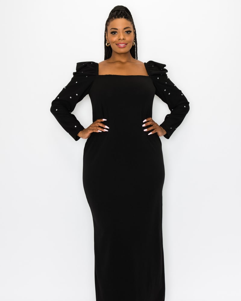 Rhinestone Dress Plus Size 