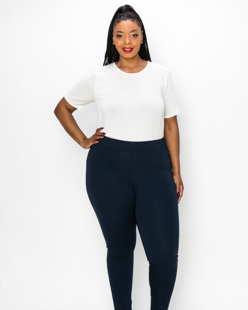 Avenue  Women's Plus Size Supima® High Rise Legging Navy - Average -  26w/28w : Target