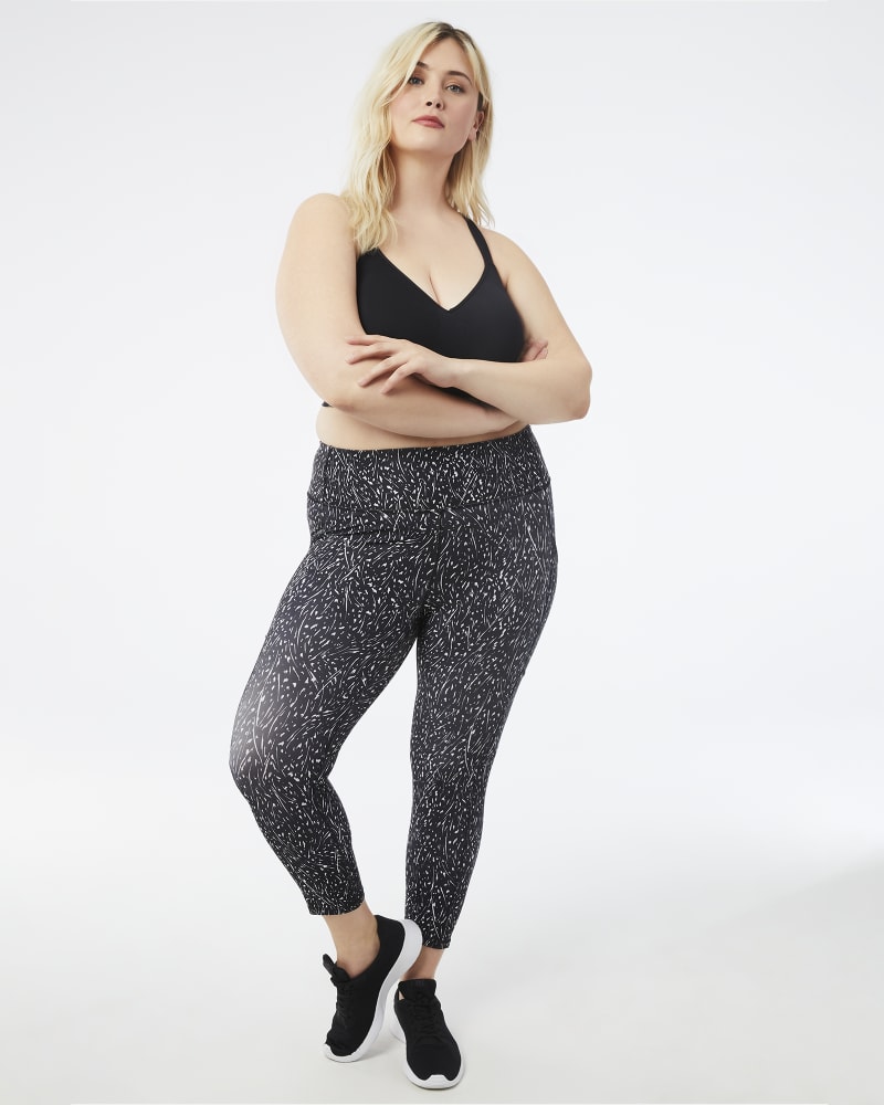 Magda Plus Size Printed Cropped Leggings