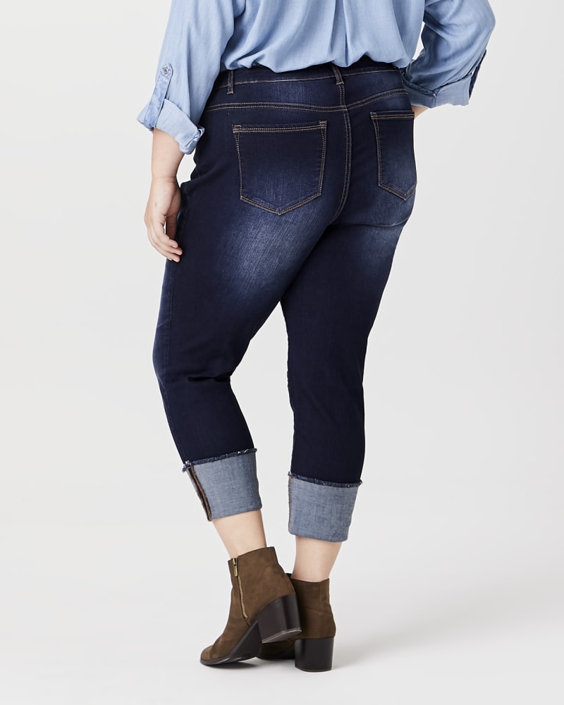 Vesey Plus Size Cuffed Ankle Jean