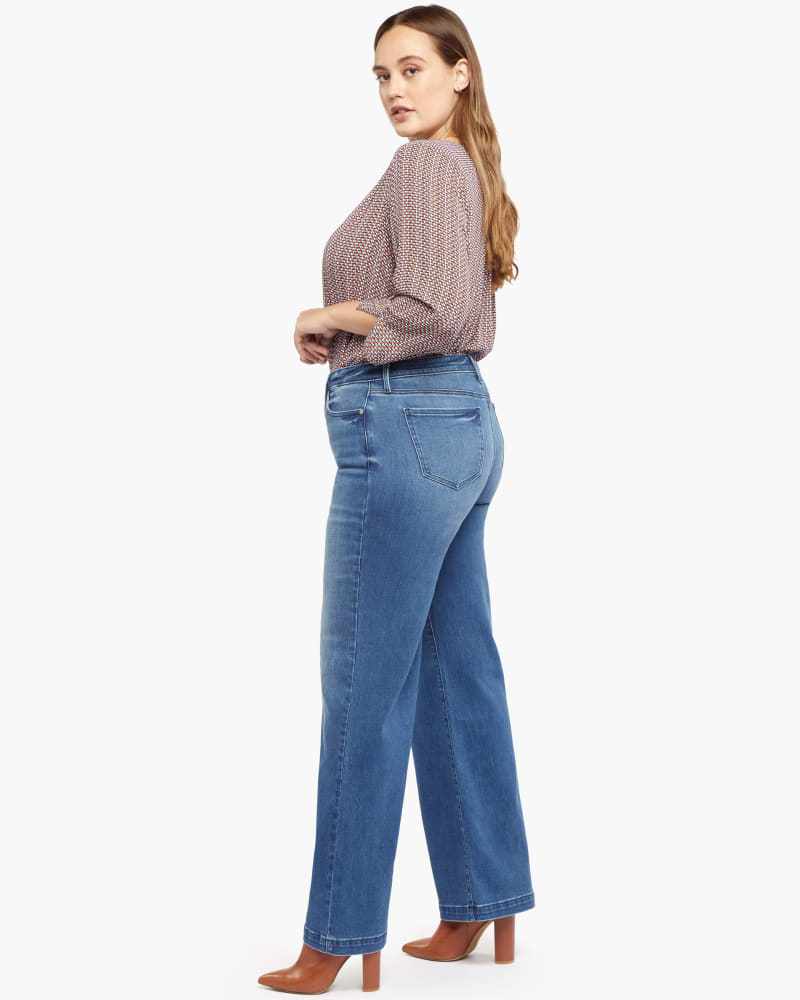 Teresa Wide Leg Jeans In Plus Size - Cambridge
