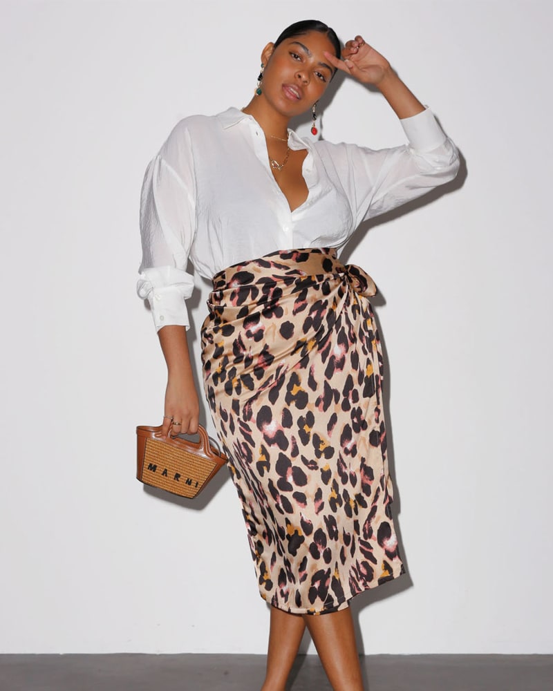 Leopard Jacquard Jaspre Skirt – Never Fully Dressed