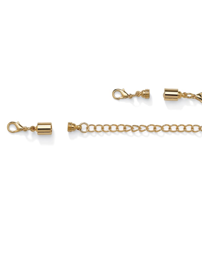 Gold filled Lever clasp adjustable necklace extender