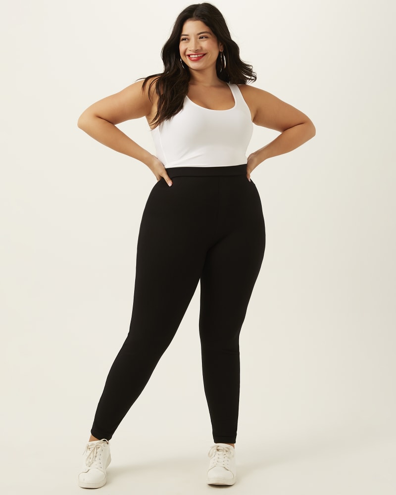 Plus Size Charcoal Grey Faux Suede High Waisted Leggings