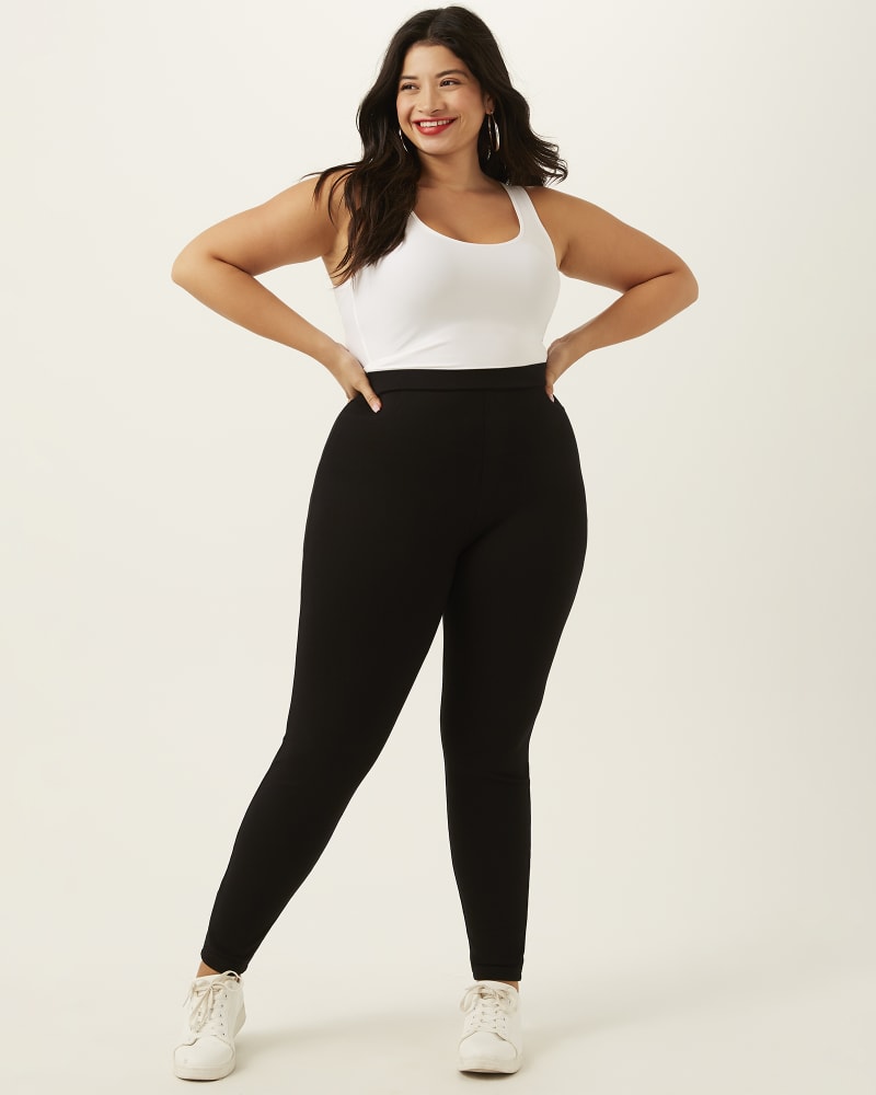 Modern Legging Pants In Plus Size - Cordovan  Leggings are not pants,  Modern leggings, Plus size