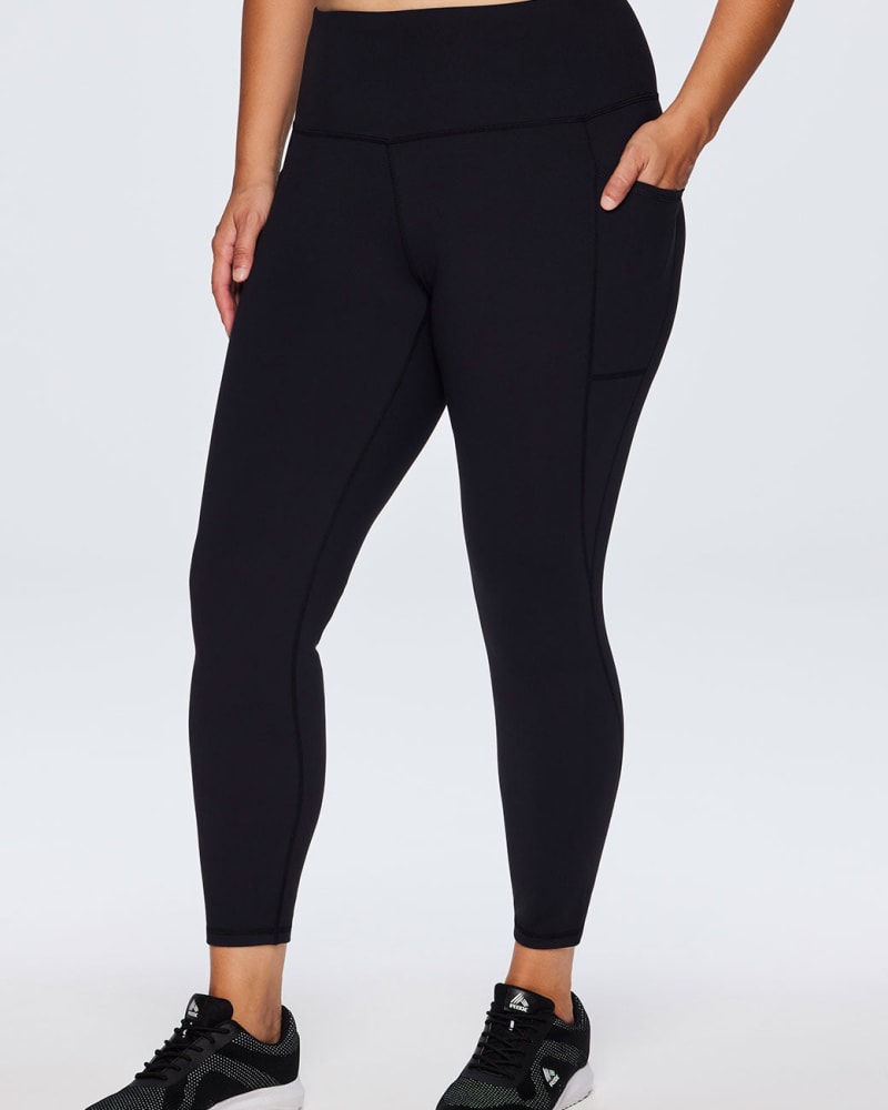 RBX Active Women's Plus Size Boot Cut Fleece Lined Yoga Pants with Pocket