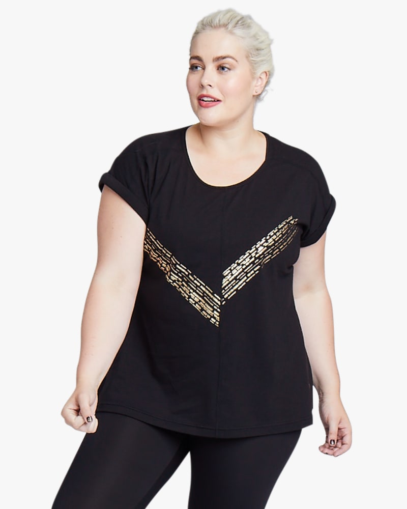 Rosie Graphic Tee | Black / Gold