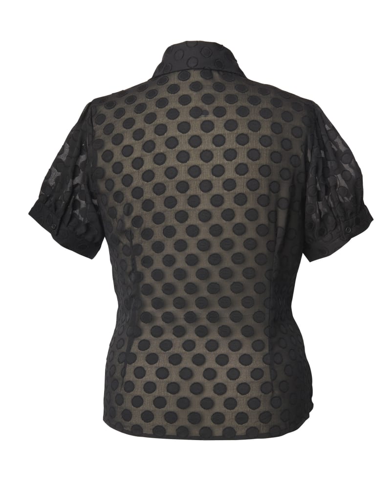 Plus Size YOURS LONDON Black Polka Dot Boyfriend Shirt