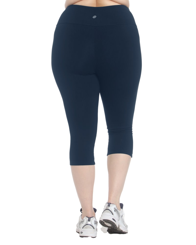 Womens SPALDING Active Capri Leggings High Waist Cotton Plus Size