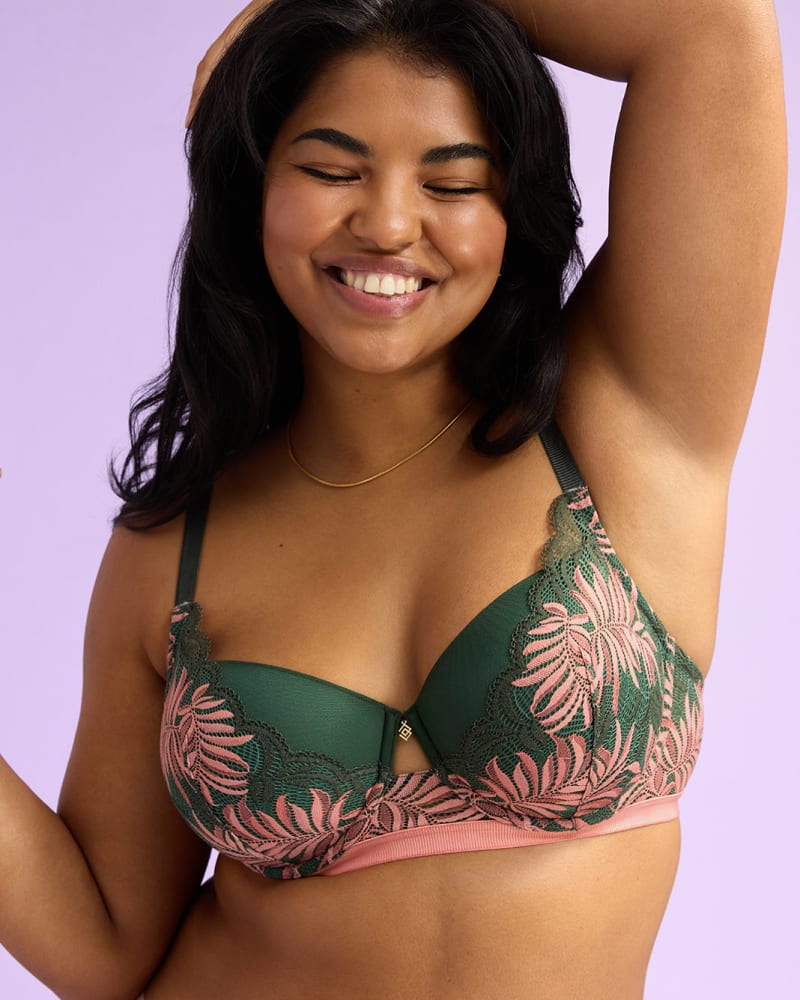 Palm Lace Demi Bra