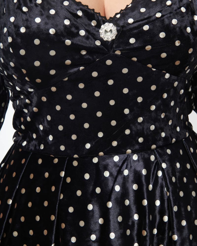 Unique Vintage Delores Polka Dots 50s Swing Dress | Suicide Glam