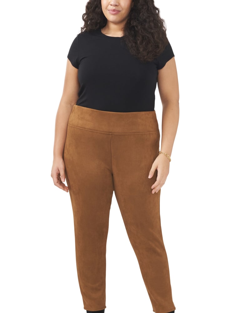 Pull-Up High Rise Leggings - Brown - Pomelo Fashion