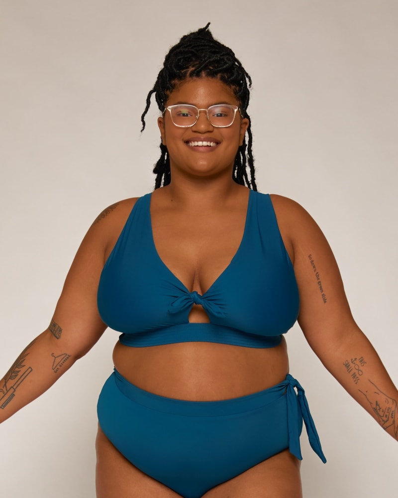 Dottie Plus Size Tie Bikini Top