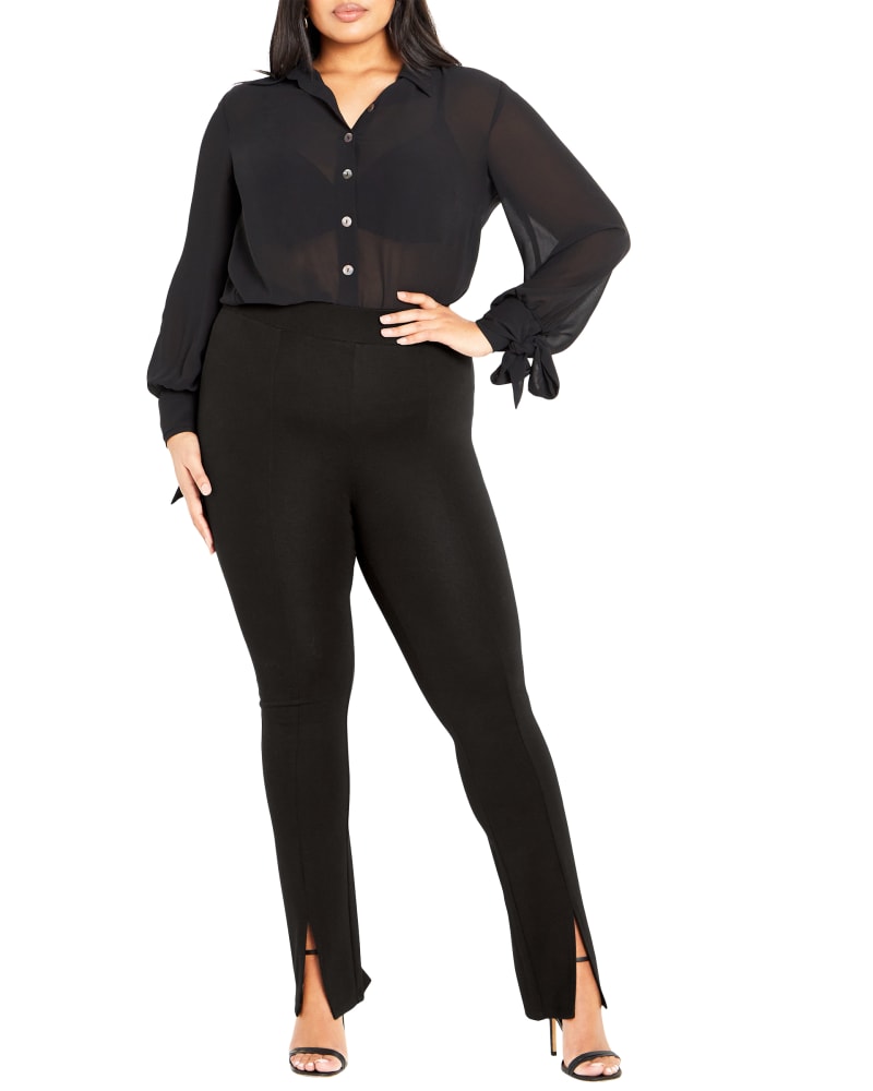 AVENUE | Women's Plus Size Pull On Ponte Pant Navy - regular - 14W