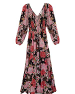 70's Floral Maxi Dress