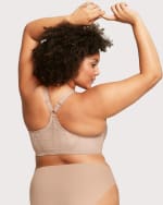 Front-Closure T-Back WonderWire Bra Cafe