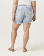 Plus Size Maria Frayed Hem Shorts