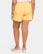 Roxanne Denim Shorts In Plus Size - Mango Sorbet Yellow | NYDJ