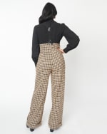 Unique Vintage 1930s Black Thelma Suspender Pants