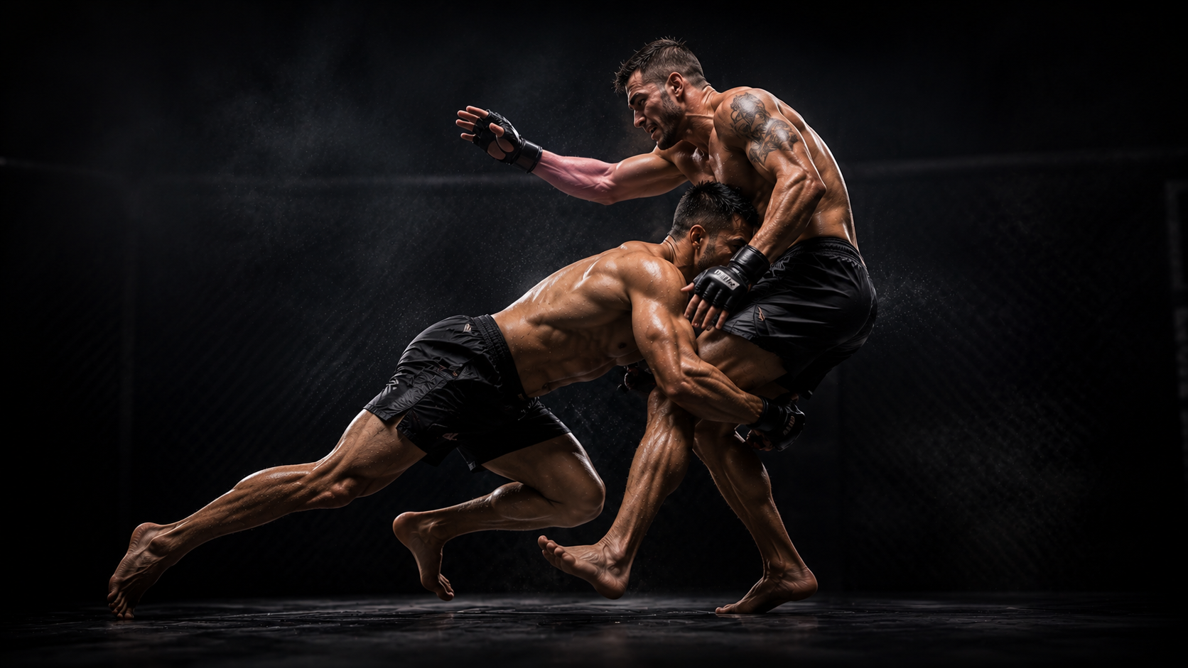 Blast Double Leg Takedown การแทคเกิลขาสองข้าง