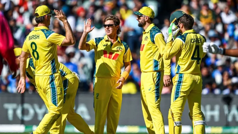 Australia Team Celebration 1st ODI