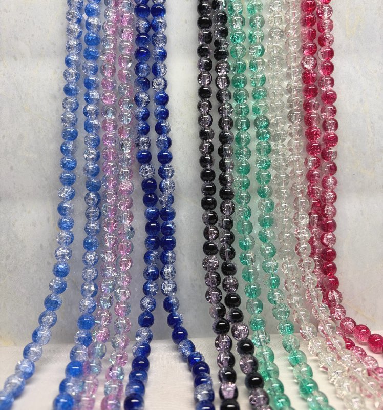 Inner texture double tone beads