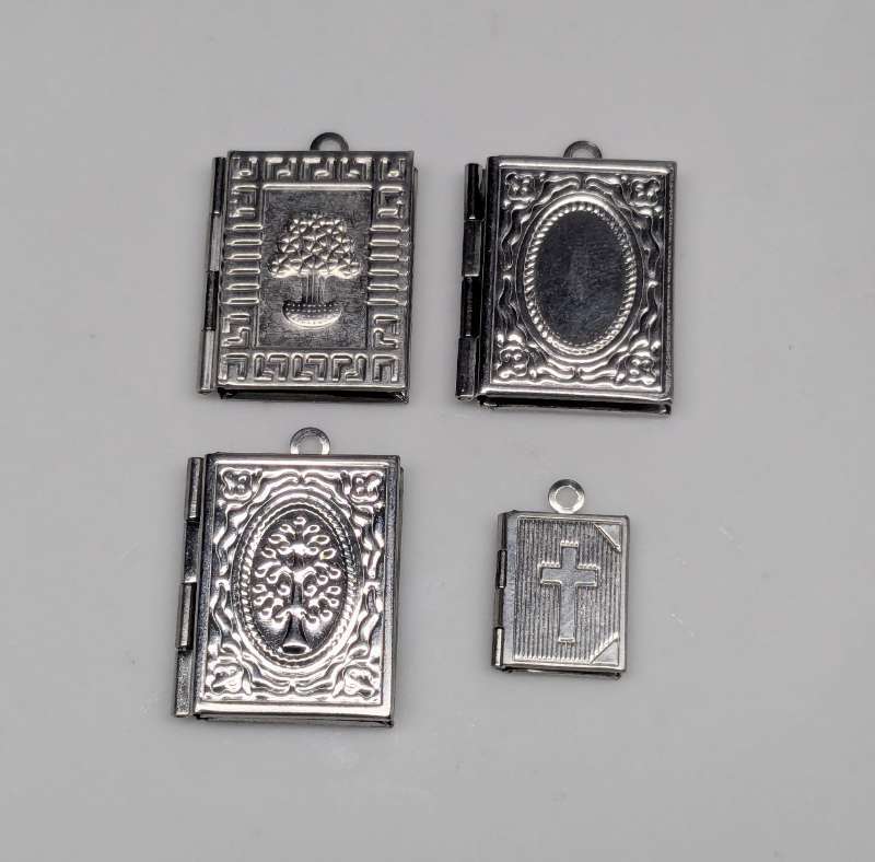 Book picture frame pendant