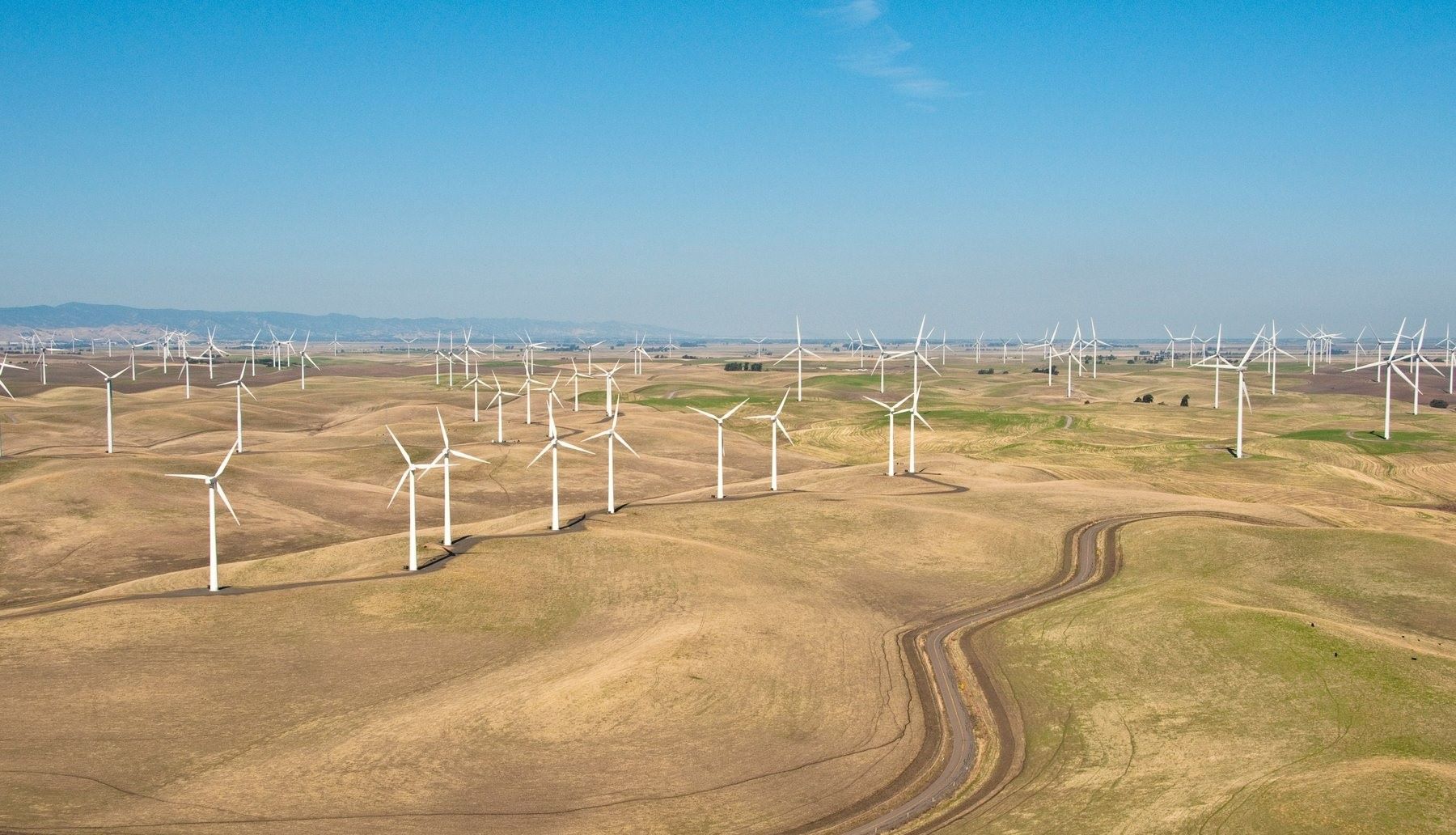 Wind turbines in Altamont Pass, California