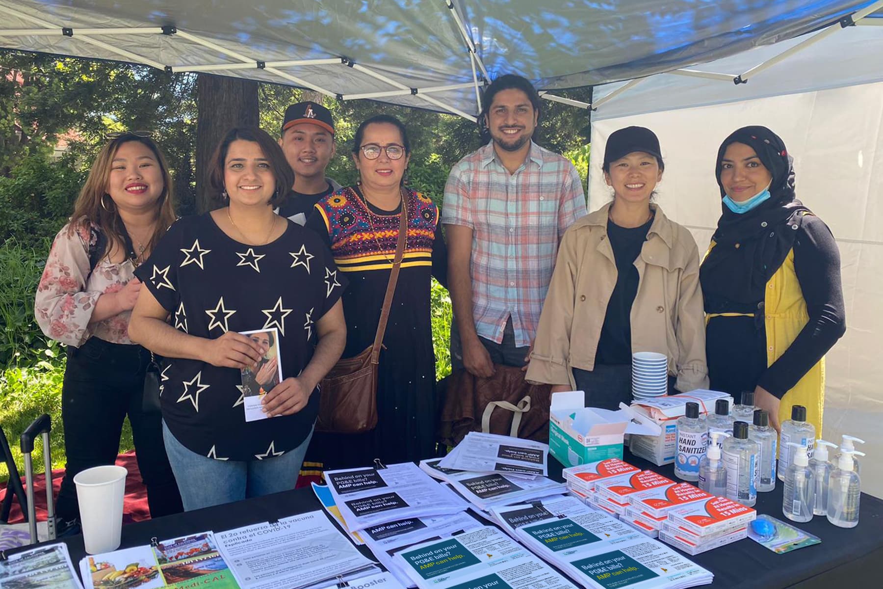 CERI - the Center for the Empowerment of Refugees and Immigrants. Seven members of the CERI organization staffed an information booth at the 2022 Himalayan Festival in May of 2022