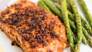 Cajun Salmon & Grilled Asparagus