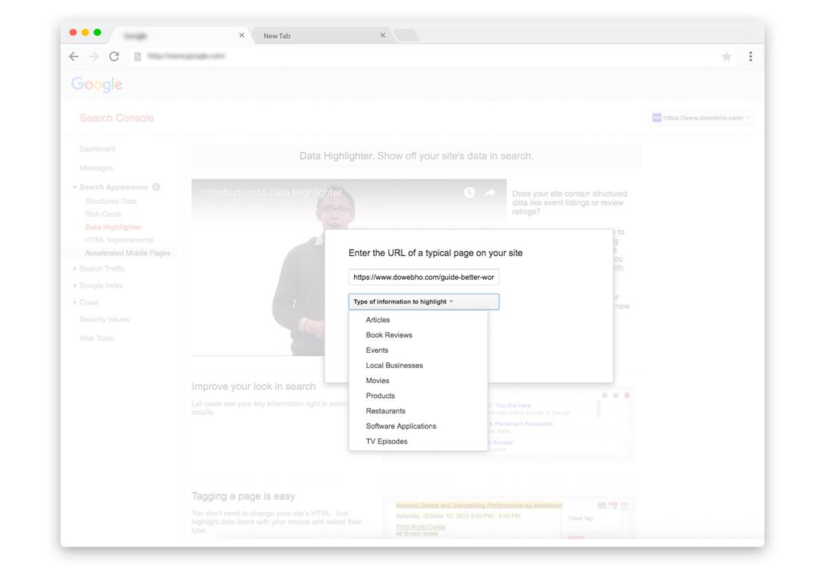 Google Data Highlighter Structured data How to guide