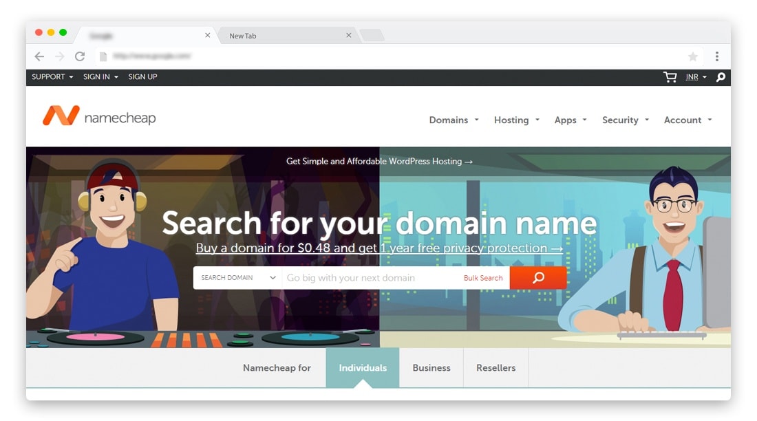 NameCheap Domain registrar Features