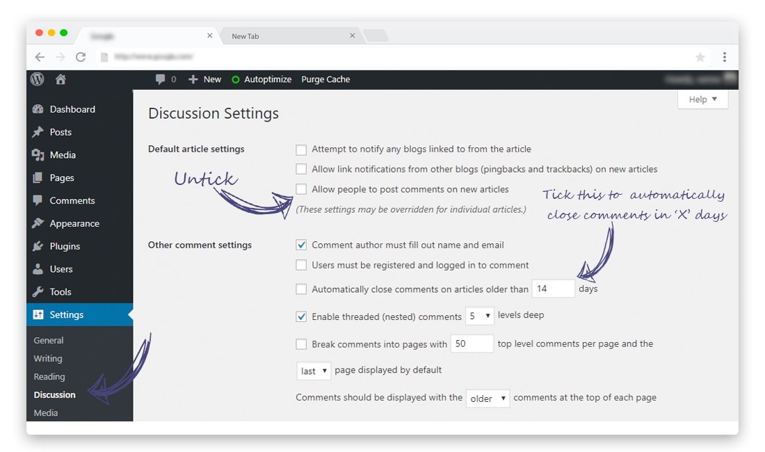 How to Disable Comments on entire WordPress How to Disable Comments on entire WordPress
