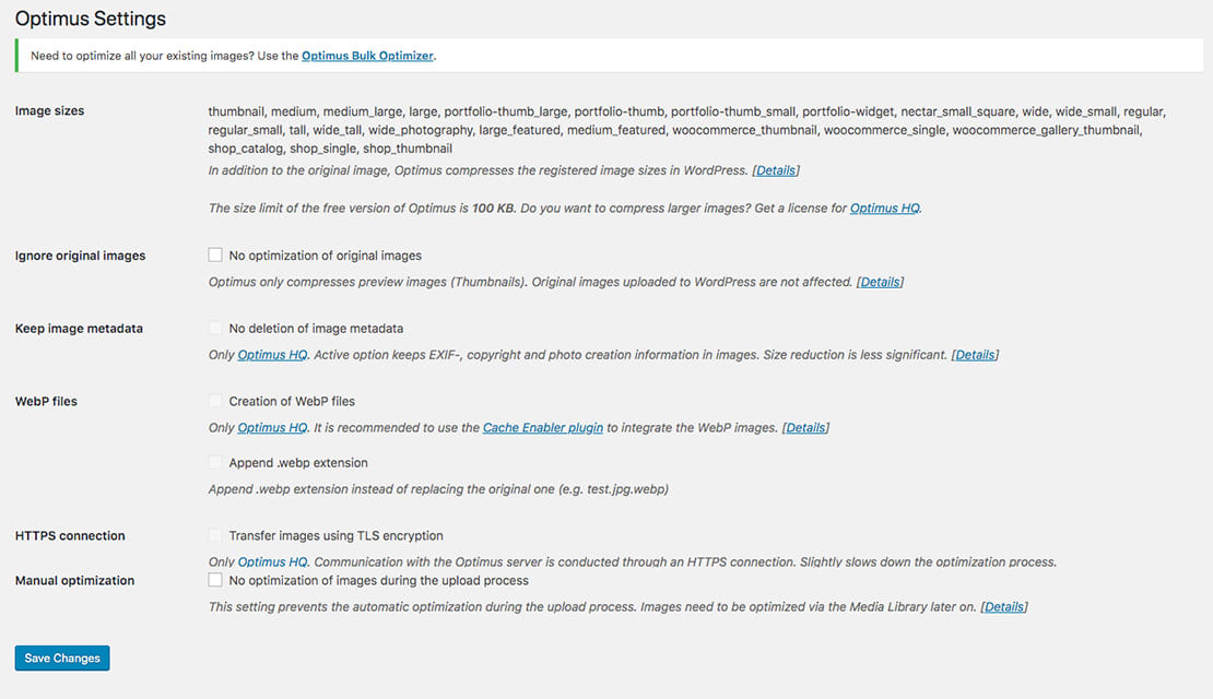 Optimus Image Compression and Optimization Plugins for WordPress